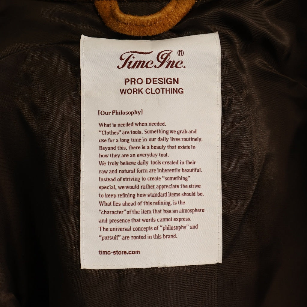 TOKYO INDIANS MC(トーキョー インディアンズ) Timc Inc. Deerskin Jacket ディアスキン コーデュロイカラー ブルゾン ブラウン