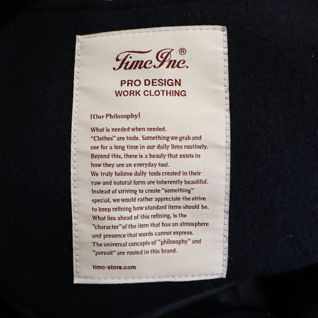 TOKYO INDIANS MC(トーキョー インディアンズ) Timc Inc. Anniv. Stadium Jacke アームカウレザー刺繍デザイン スタジアムジャケット ネイビー/グレー
