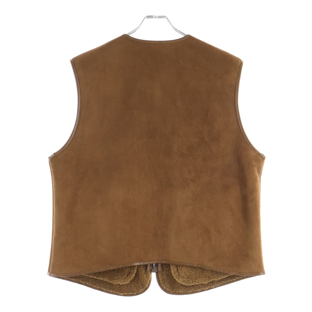GDC(ジーディーシー) 25AW Vegan Mouton Vest フェイクムートンベスト ブラウン GD0241