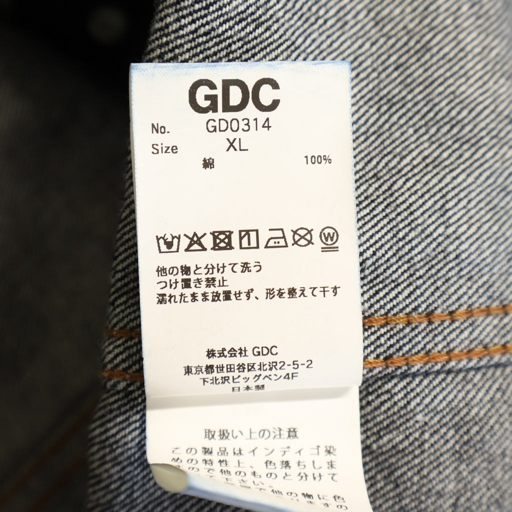 GDC(ジーディーシー) 26SS ORIGINAL GARMENT ARIZONA DENIM PANT ボタンフライ ワイドテーパード デニムジャケット インディゴ GD0314