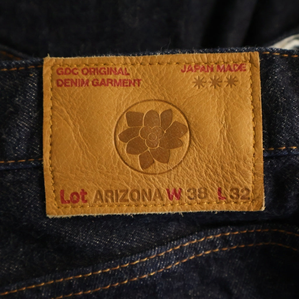 GDC(ジーディーシー) 26SS ORIGINAL GARMENT ARIZONA DENIM PANT ボタンフライ ワイドテーパード デニムパンツ インディゴ GD0312