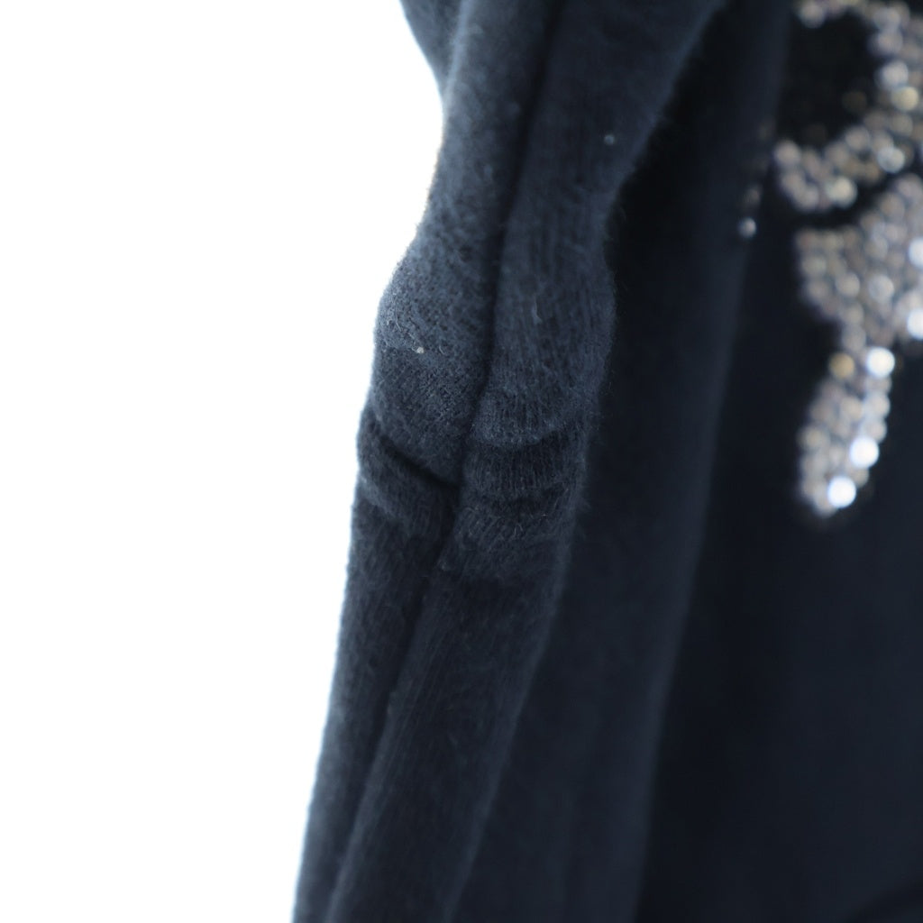 DOLCE & GABBANA(ドルチェアンドガッバーナ) MICKEY MOUSE RHINESTONE HOODIE ミッキーマウス ラインストーン フーディー パーカー ブラック