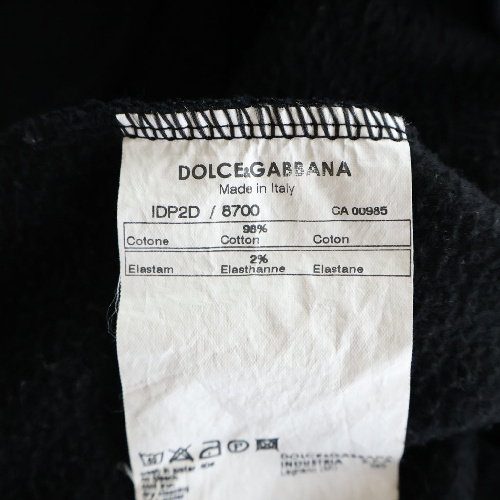 DOLCE & GABBANA(ドルチェアンドガッバーナ) MICKEY MOUSE RHINESTONE HOODIE ミッキーマウス ラインストーン フーディー パーカー ブラック