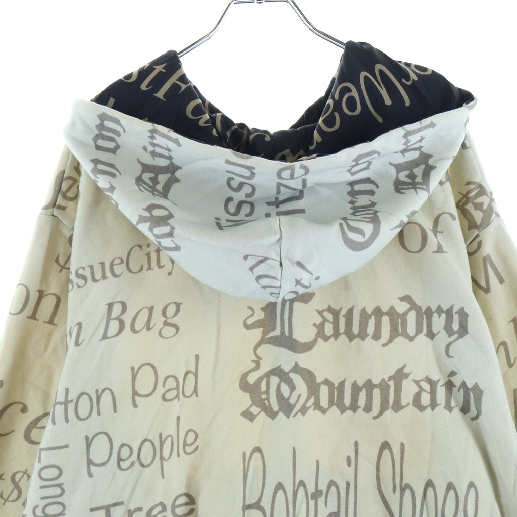 NO BRAND(ノーブランド) VeniceM (ヴェニチェム) Zip Up Hoodie ジップアップ フーディー パーカー アイボリー