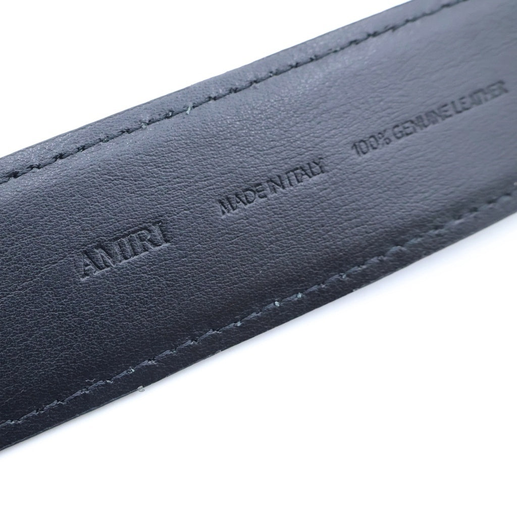 AMIRI(アミリ) MA CORE LOGO BELT MAロゴバックル レザーベルト ブラック AMACBL1011