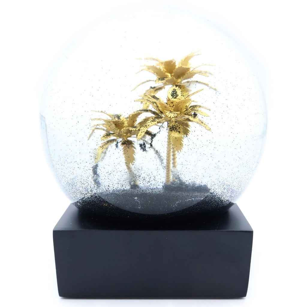 SAINT LAURENT PARIS(サンローランパリ) Snow Dome スノードーム パームツリー ヤシの木 ブラック/ゴールド 694996