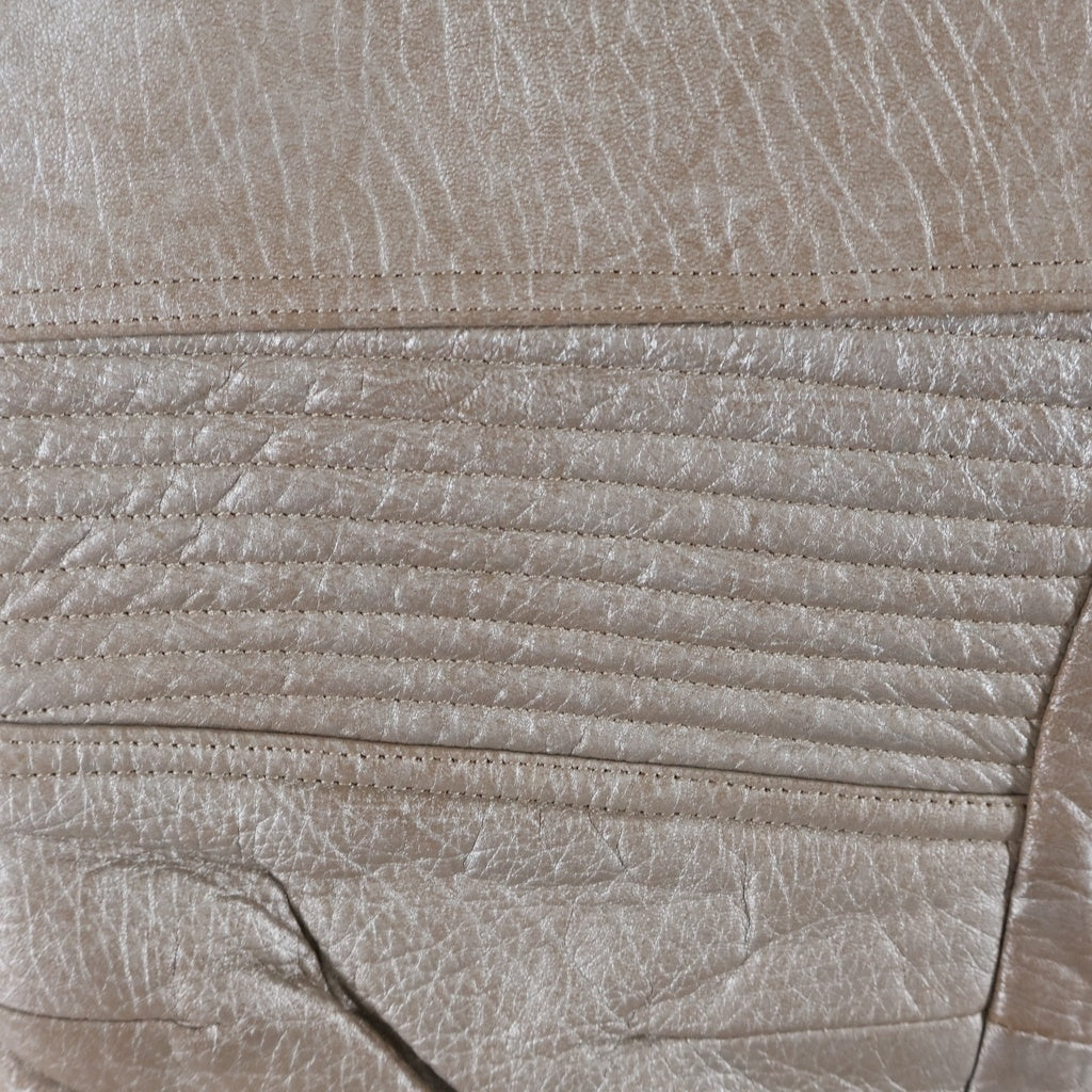 HELMUT LANG(ヘルムートラング) 99AW Archive 本人期 Leather Astro Biker Pants レザー アストロバイカー パンツ シルバー/ピンク