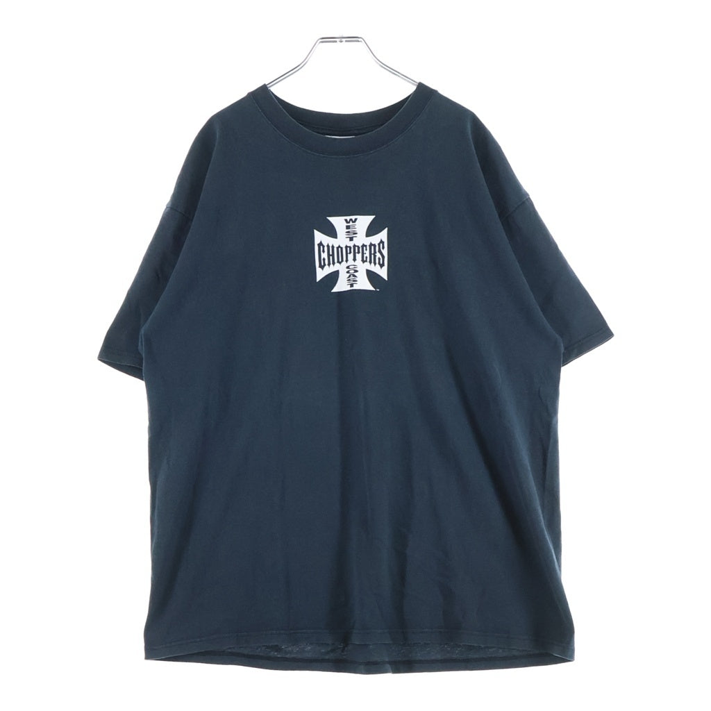 VINTAGE(ヴィンテージ) 90-00s West Coast Choppers Tee ウエストコーストチョッパーズ アイアンクロス 半袖Tシャツ カットソー ネイビー