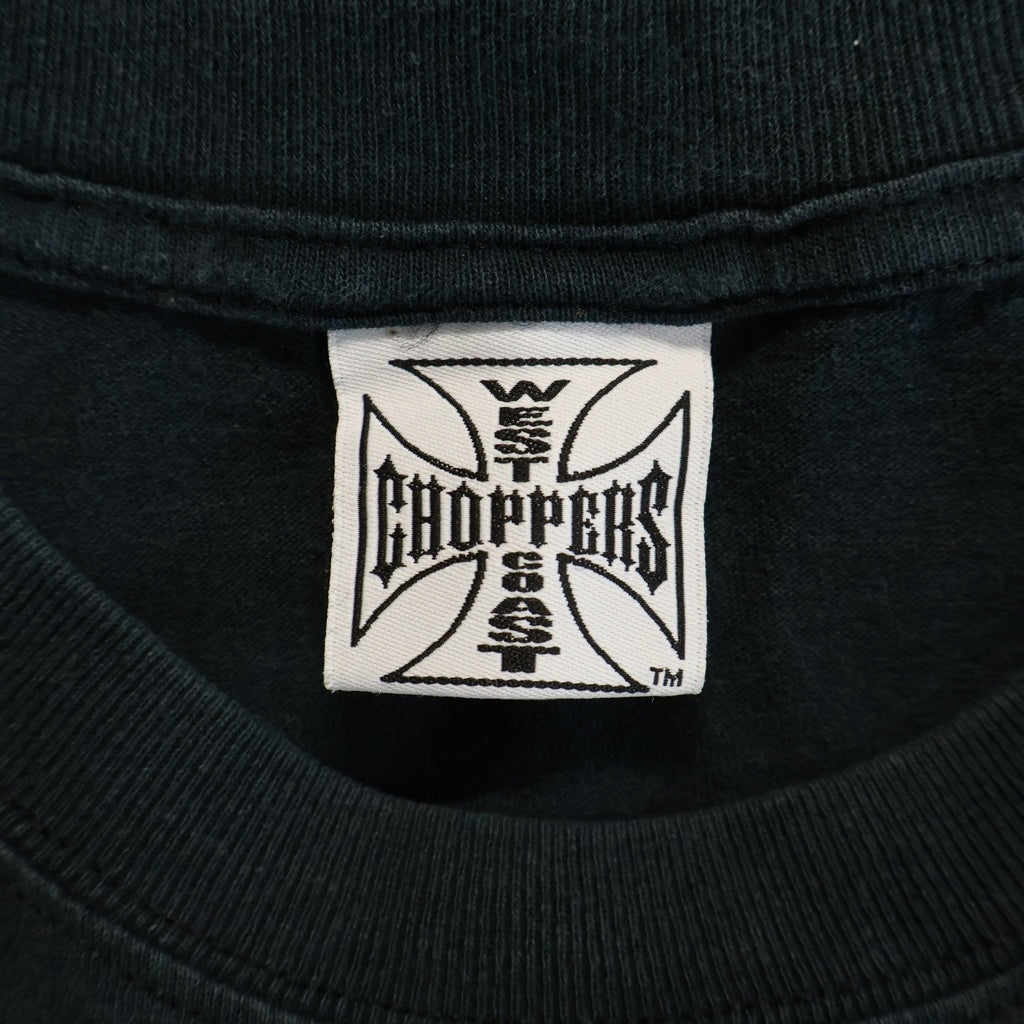 VINTAGE(ヴィンテージ) 90-00s West Coast Choppers Tee ウエストコーストチョッパーズ アイアンクロス 半袖Tシャツ カットソー ネイビー
