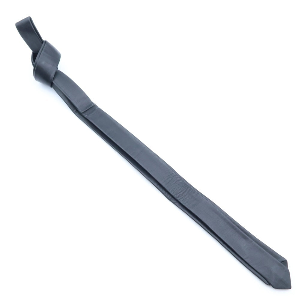 CHROME HEARTS(クロムハーツ) TIE NEK SKNNY LTHR CHプラスモチーフ レザーネクタイ ブラック