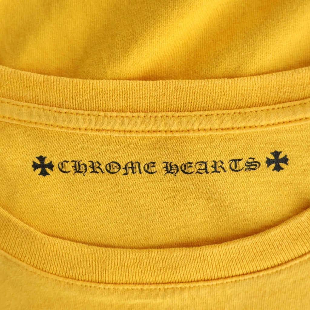 CHROME HEARTS(クロムハーツ) Vertical Logo Tee ヴァーティカル ロゴ 半袖Tシャツ カットソー イエロー
