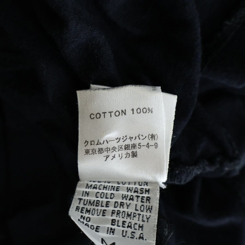 CHROME HEARTS(クロムハーツ) OLD Back Fluer Tee オールド バック BS フレア Vネック 半袖Tシャツ カットソー ブラック