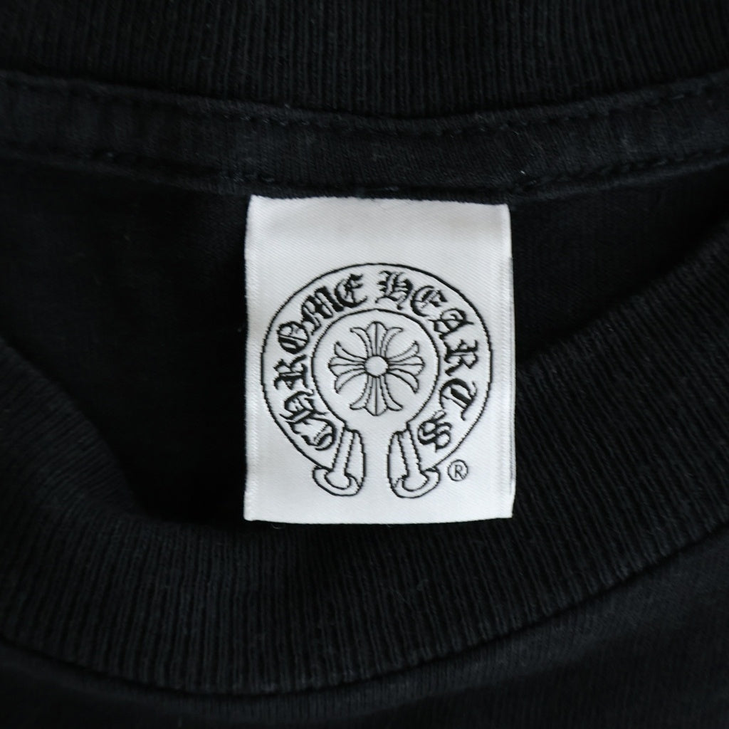 CHROME HEARTS(クロムハーツ) Back Circle Logo PLS Tee バック サークルロゴ CH プラス 半袖Tシャツ カットソー ブラック