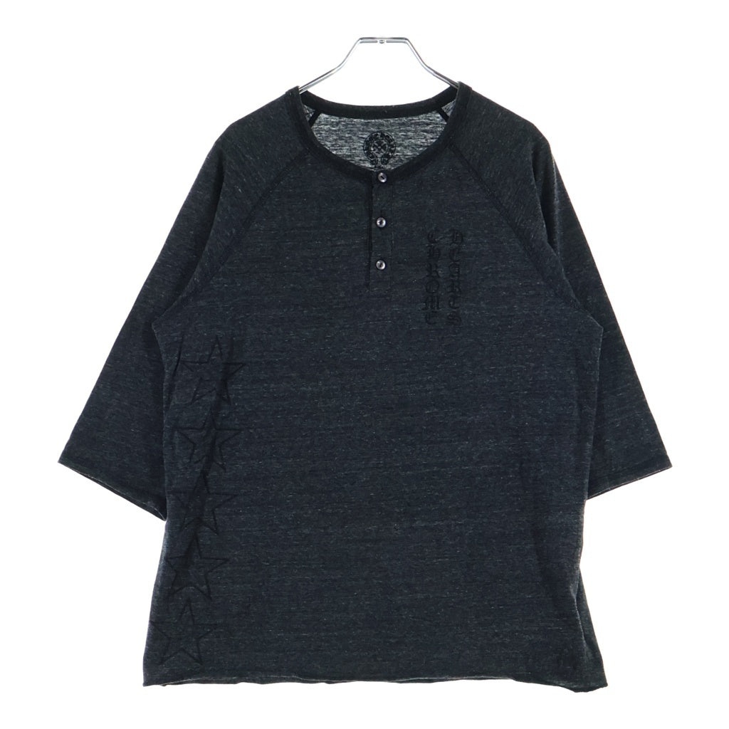 CHROME HEARTS(クロムハーツ) OLD Back T Bar L/S Tee オールド バック Tバー ロングスリーブ 7分袖Tシャツ カットソー ブラック