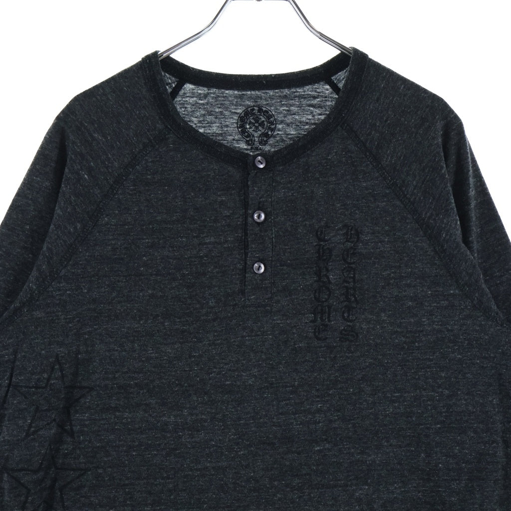 CHROME HEARTS(クロムハーツ) OLD Back T Bar L/S Tee オールド バック Tバー ロングスリーブ 7分袖Tシャツ カットソー ブラック