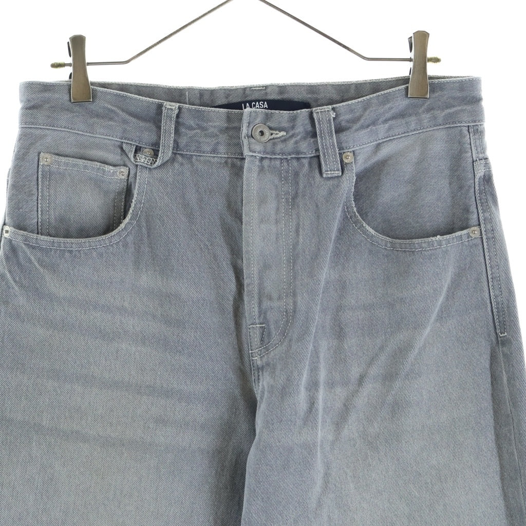 JACQUEMUS(ジャックムス) LA CASA Denim Pants ワイド リラクシングデニム グレー 245DE038-1653-95A