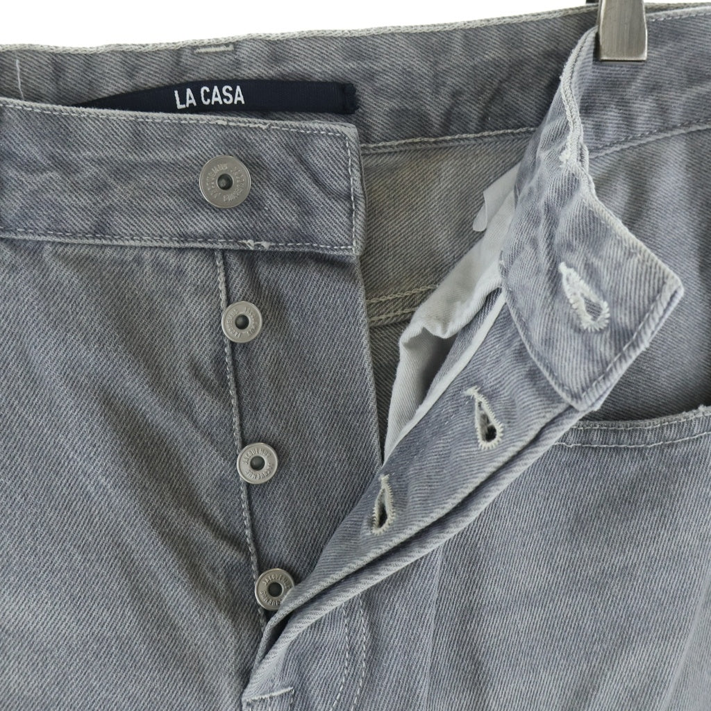 JACQUEMUS(ジャックムス) LA CASA Denim Pants ワイド リラクシングデニム グレー 245DE038-1653-95A