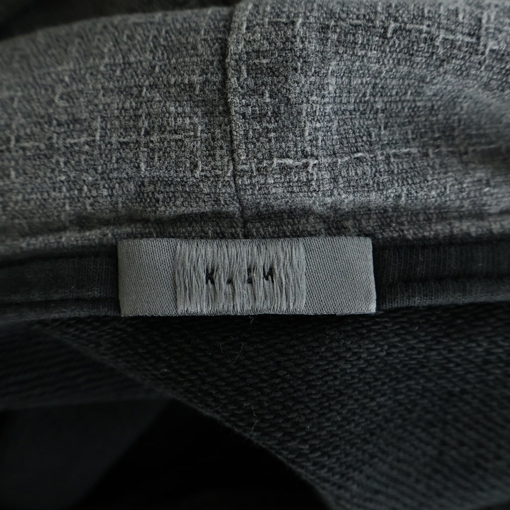 XLIM(エクスリム) Docking Hoodie ダスト加工 切り替え プルオーバーパーカー フーディ ブラック EP4SNHD01-CH