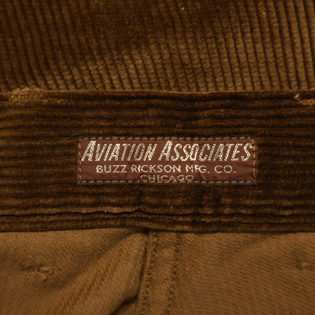 Buzz Rickson's(バズリクソンズ) ASSOCIATES U.S. ARMY WORKING TROUSERS CORDUROY VERSION ミリタリー コーデュロイ ワークパンツ ブラウン