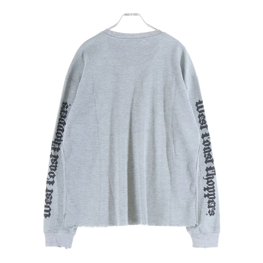 VINTAGE(ヴィンテージ) 00s West Coast Choppers Thermal L/S Tee ウエストコーストチョッパーズ アイアンクロス サーマル 長袖Tシャツ カットソー グレー