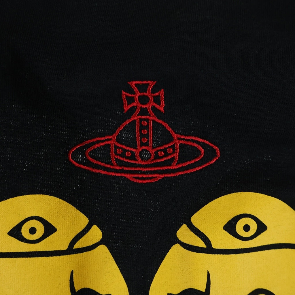 Vivienne Westwood(ヴィヴィアンウエストウッド) REDLABEL Twin Bird Docking L/S Tee ツインバード ドッキング 切り替え ロングスリーブ 長袖Tシャツ シャツ ブラック/グレー レディース