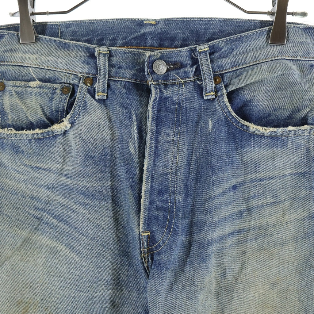 Levi's VINTAGE CLOTHING(リーバイス ビンテージ クロージング) 00s VINTAGE Replica 66501 66モデル BIG E J22 不均等V 紙パッチ ボタンフライ ボタン裏無 レプリカ デニムパンツ インディゴ