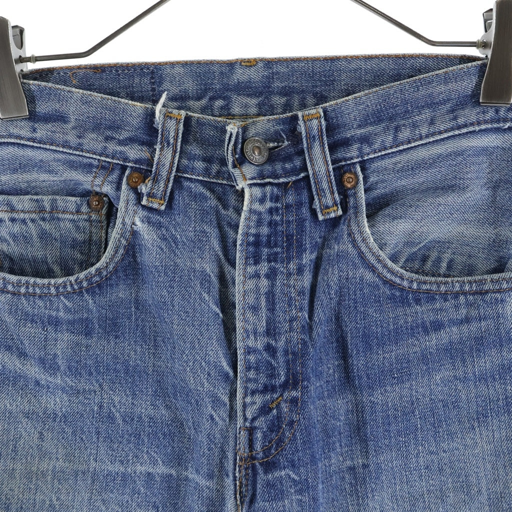 Levi's(リーバイス) 70s VINTAGE 505 66後期 スモールe 不均等V ジップフライ ボタン裏8 デニムパンツ インディゴ