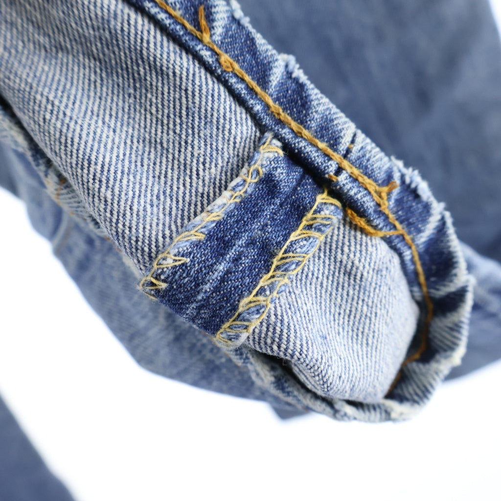Levi's(リーバイス) 70s VINTAGE 505 66後期 スモールe 不均等V ジップフライ ボタン裏8 デニムパンツ インディゴ
