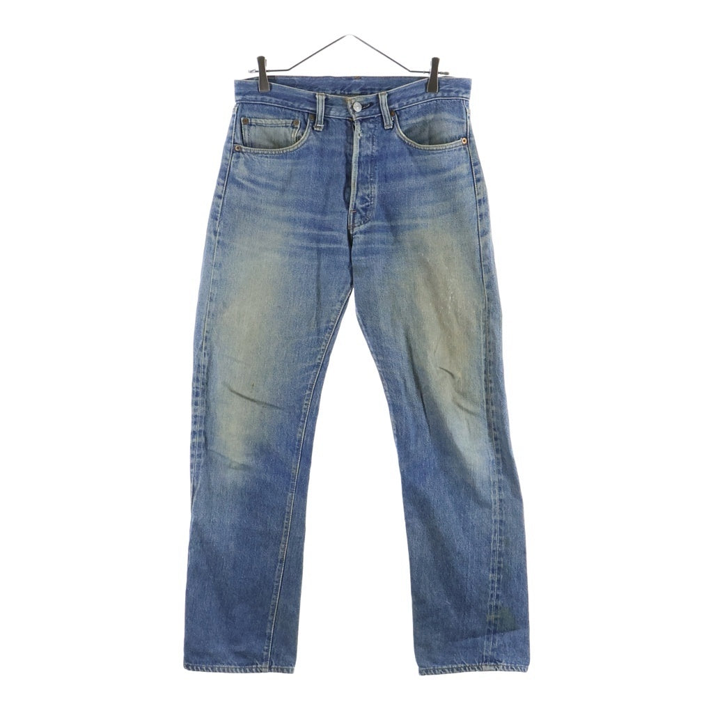 Levi's(リーバイス) 70s VINTAGE 501 66後期 スモールe 均等V 紙パッチ ボタンフライ ボタン裏6 デニムパンツ インディゴ