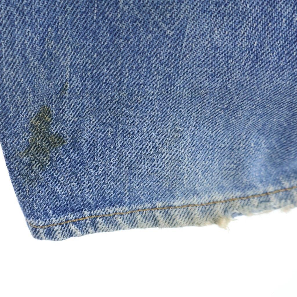 Levi's(リーバイス) 70s VINTAGE 501 66後期 スモールe 均等V 紙パッチ ボタンフライ ボタン裏6 デニムパンツ インディゴ