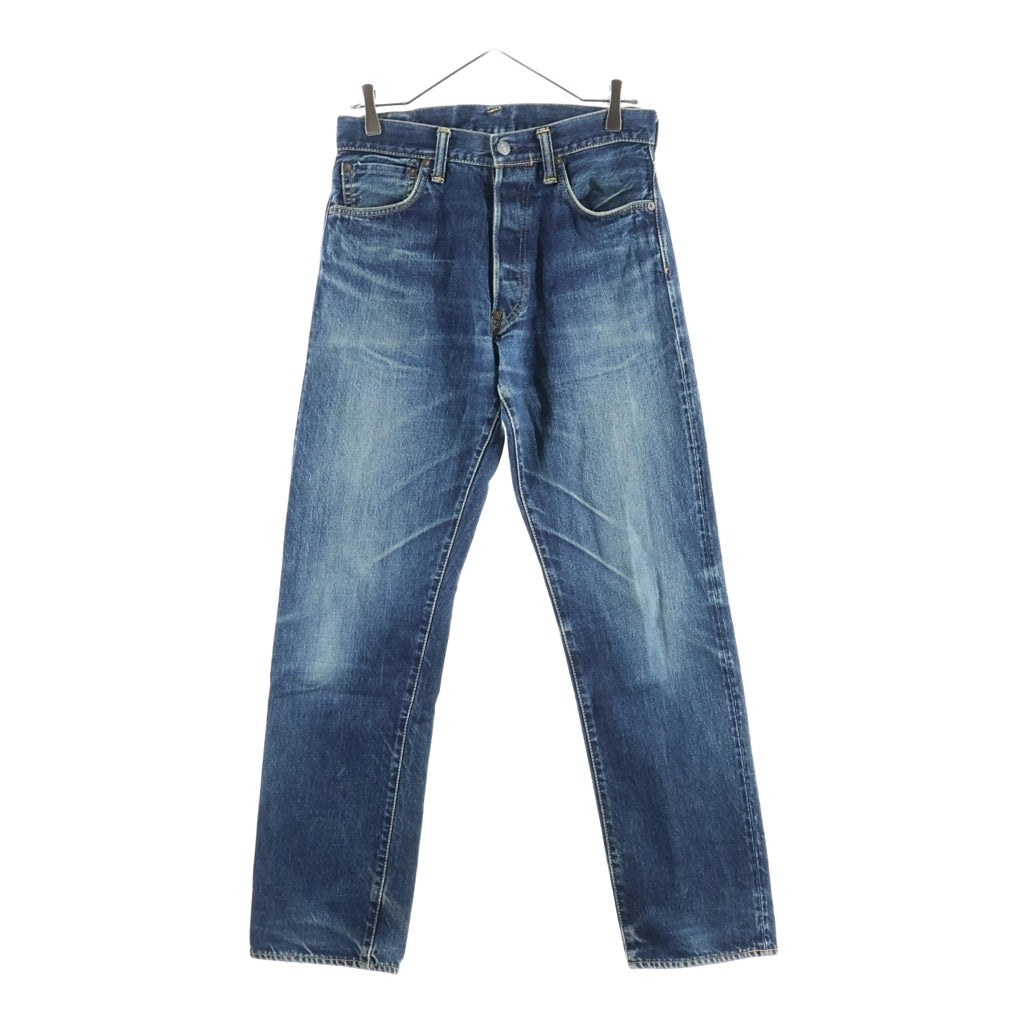 EVISU(エビス) Lot 2000 ボタンフライ ストレートデニムパンツ インディゴ