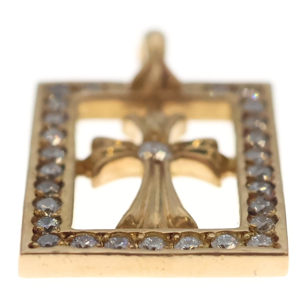 CHROME HEARTS(クロムハーツ) 22K FRMD OPN BBYFAT PAVE/D フレームドオープン ベイビーファット PAVEダイヤモンド ペンダントトップ ゴールド