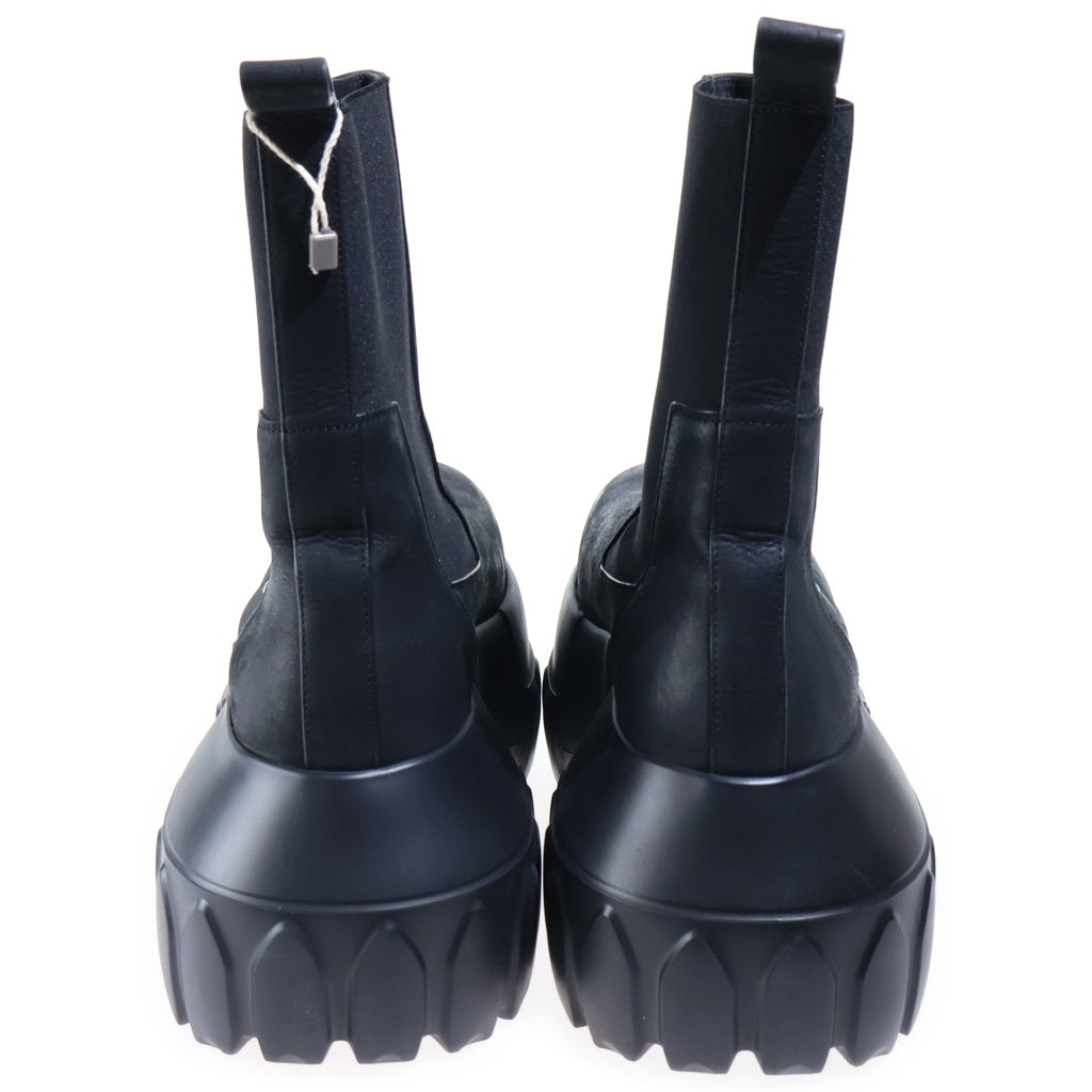 Rick Owens(リックオウエンス) BEATLE MEGA TRACTOR メガトラクター レザーハイカットブーツ ブラック RP02E4865-LWN