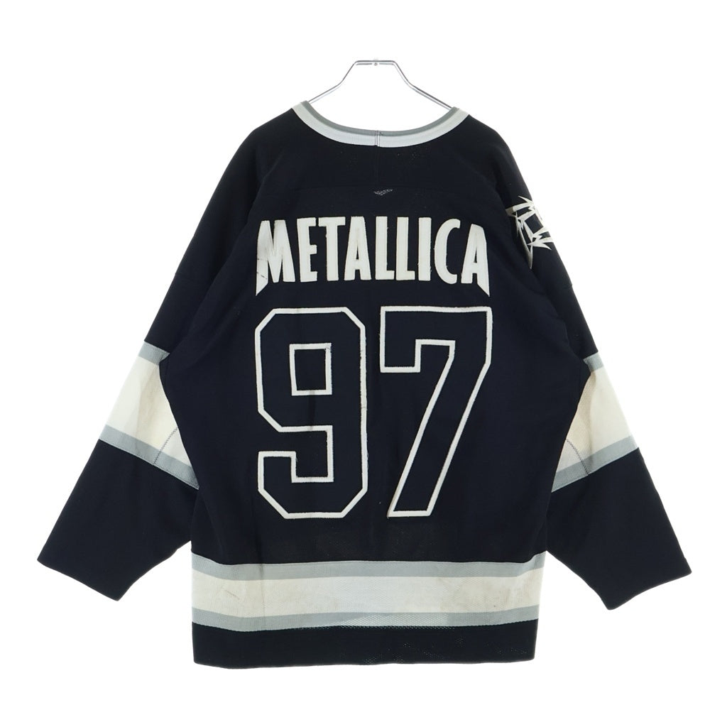 VINTAGE(ヴィンテージ) 90s METARICA Pushead Mesh Tee メタリカ バンド ホッケー メッシュ 半袖 ブラック