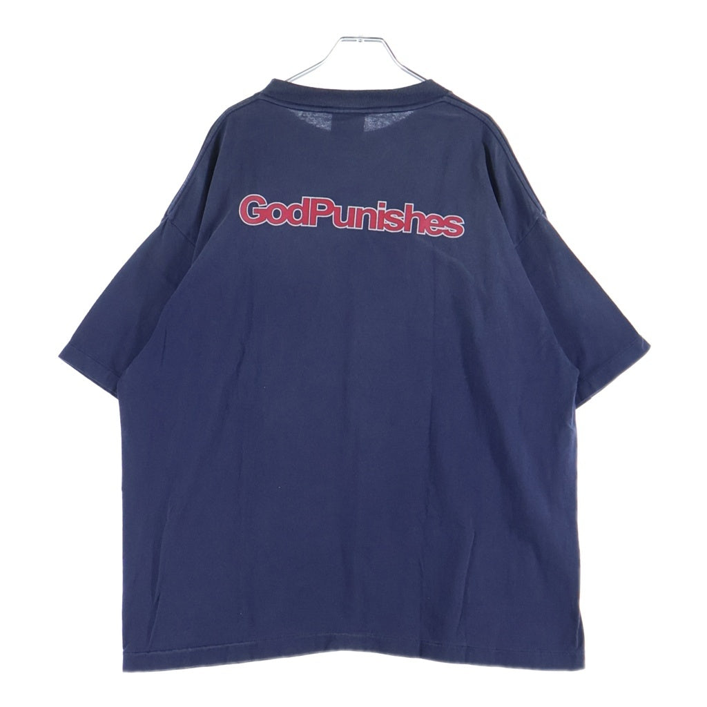 SAINT MICHAEL(セントマイケル) 24SS DEAD SAINT Tee 半袖Tシャツ カットソー ネイビー SM-YS1-0000-010