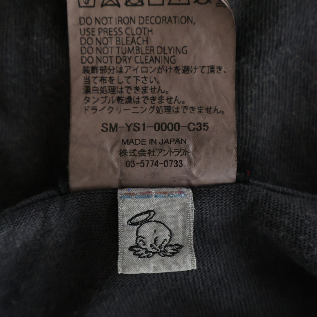 SAINT MICHAEL(セントマイケル) 24AW NOTHING IMP L/S Tee ロングスリーブ 長袖Tシャツ カットソー ブラック SM-YS1-0000-C35