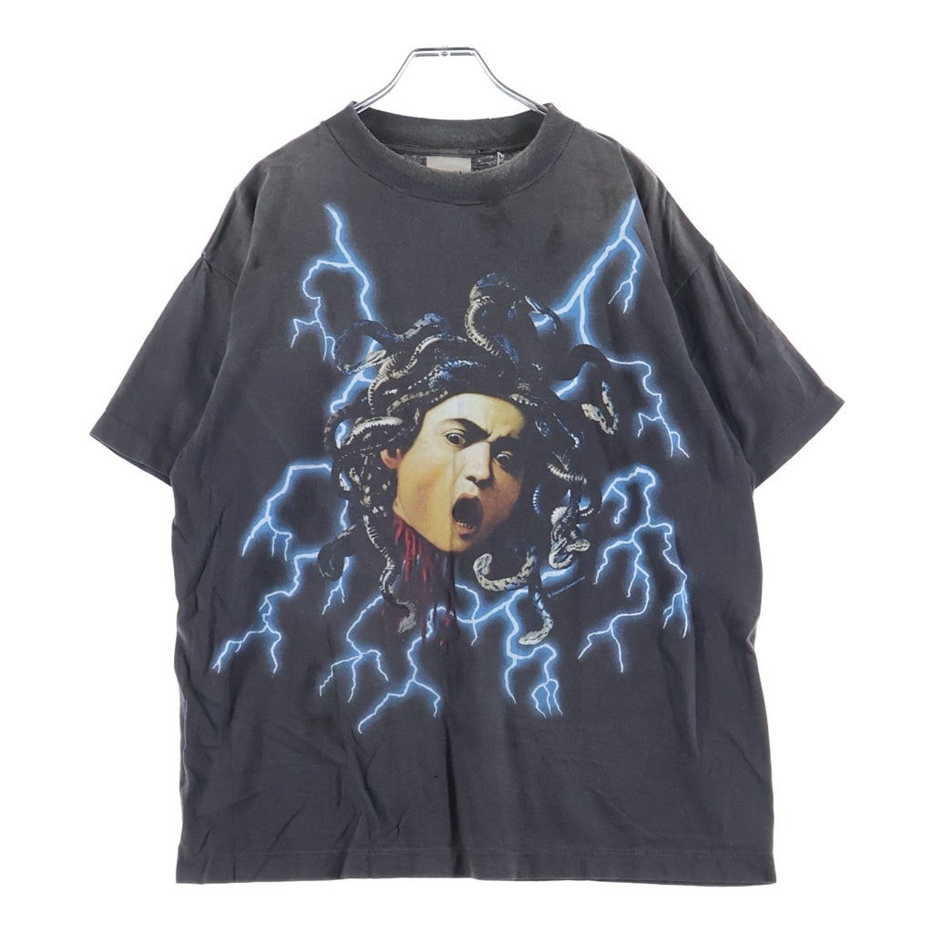 SAINT MICHAEL(セントマイケル) 24AW MEDUSA Tee メデューサ 半袖Tシャツ カットソー ブラック SM-YS1-0000-002