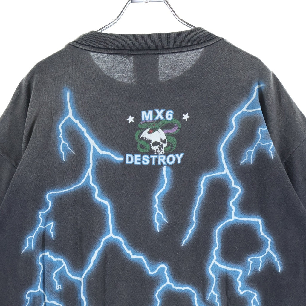 SAINT MICHAEL(セントマイケル) 24AW MEDUSA Tee メデューサ 半袖Tシャツ カットソー ブラック SM-YS1-0000-002