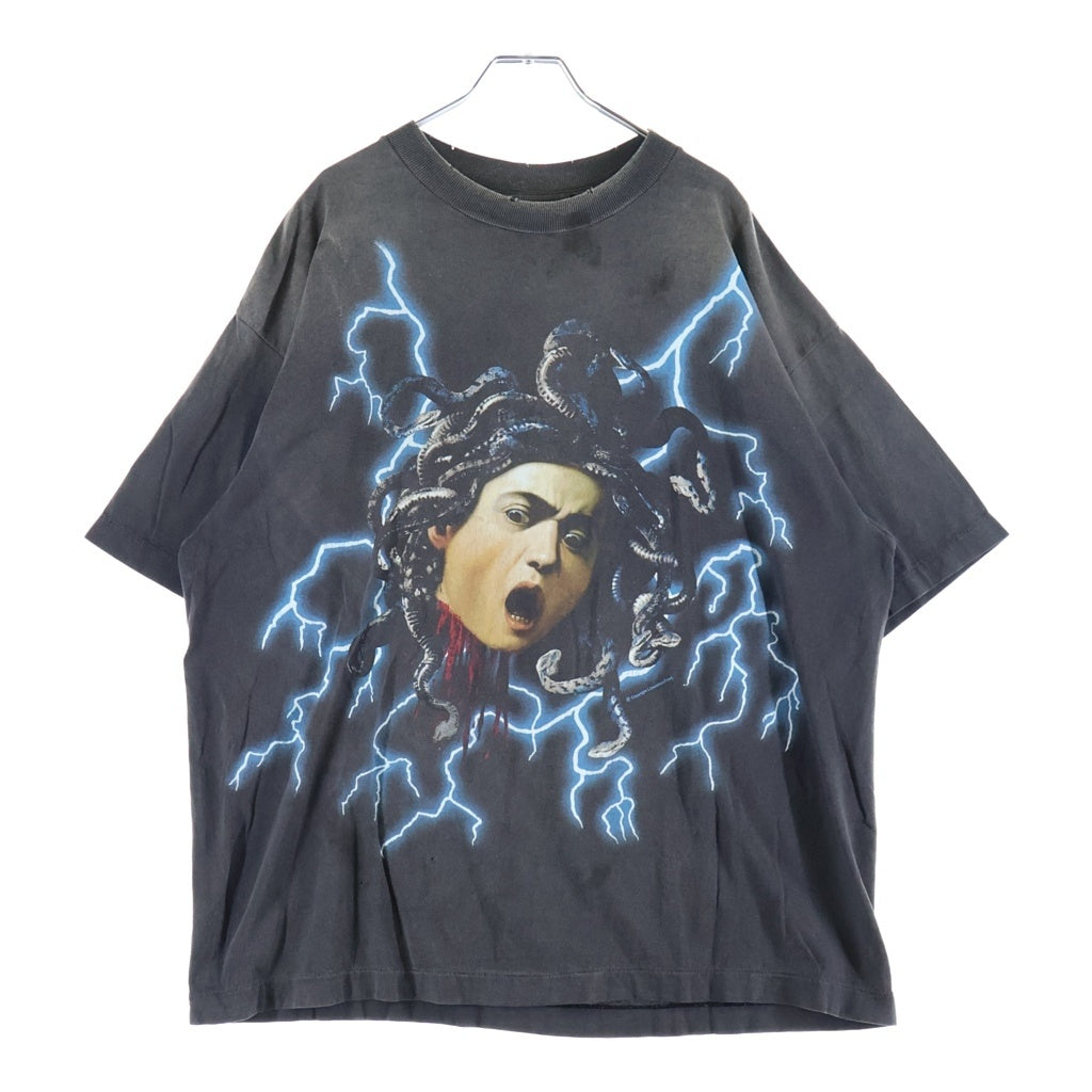 SAINT MICHAEL(セントマイケル) 24AW MEDUSA Tee メデューサ 半袖Tシャツ カットソー ブラック SM-YS1-0000-002