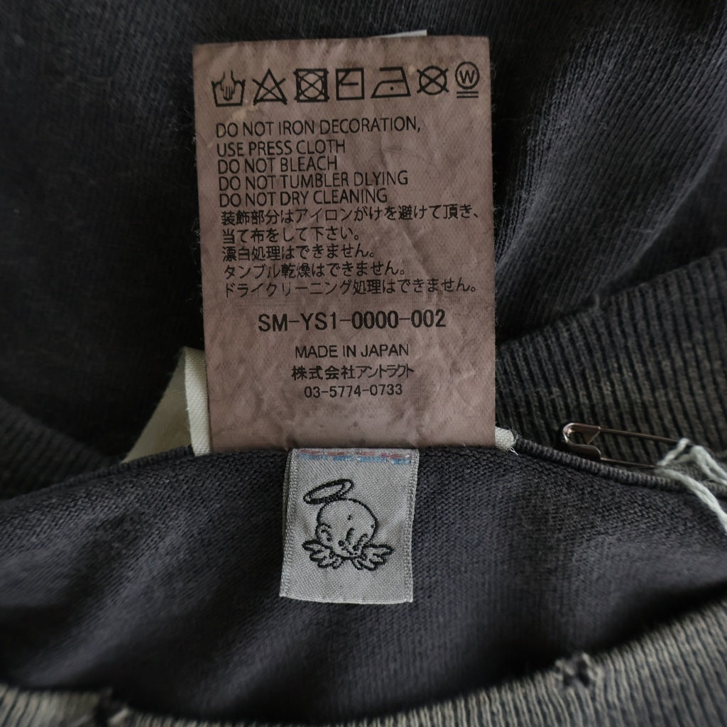 SAINT MICHAEL(セントマイケル) 24AW MEDUSA Tee メデューサ 半袖Tシャツ カットソー ブラック SM-YS1-0000-002