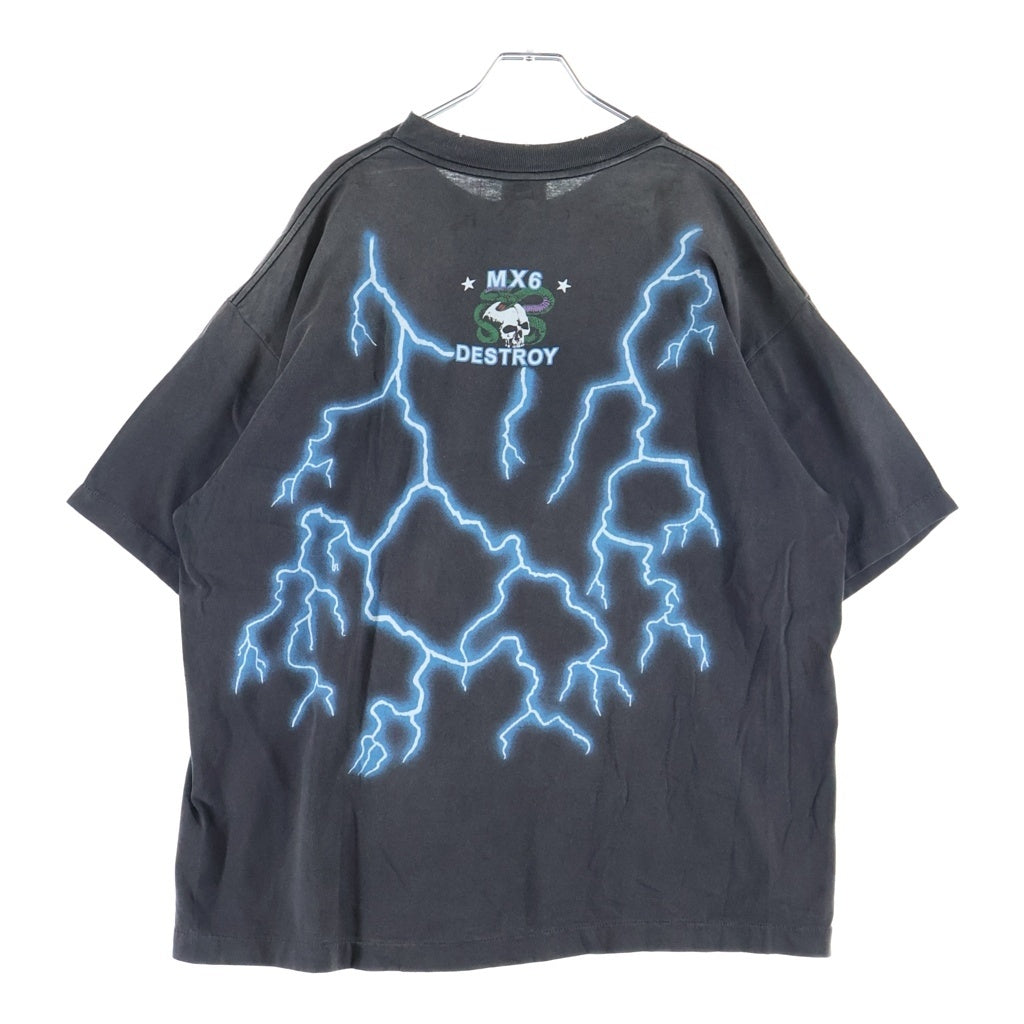SAINT MICHAEL(セントマイケル) 24AW MEDUSA Tee メデューサ 半袖Tシャツ カットソー ブラック SM-YS1-0000-002