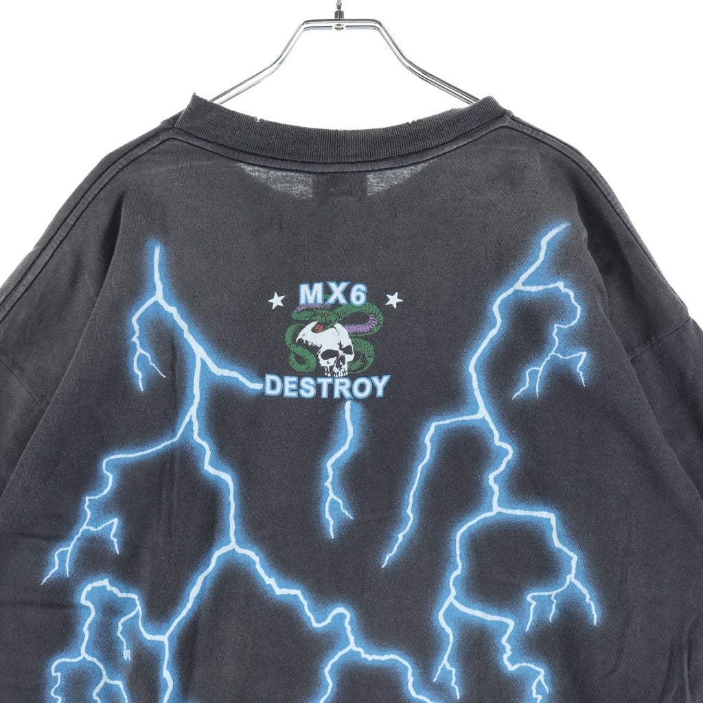 SAINT MICHAEL(セントマイケル) 24AW MEDUSA Tee メデューサ 半袖Tシャツ カットソー ブラック SM-YS1-0000-002