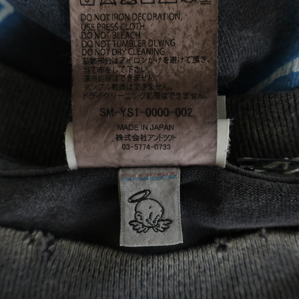 SAINT MICHAEL(セントマイケル) 24AW MEDUSA Tee メデューサ 半袖Tシャツ カットソー ブラック SM-YS1-0000-002