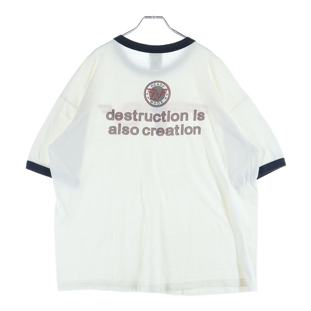 READY MADE(レディメイド) 24SS RINGER Tee リンガー 半袖Tシャツ カットソー ホワイト RM-P01-0000-074