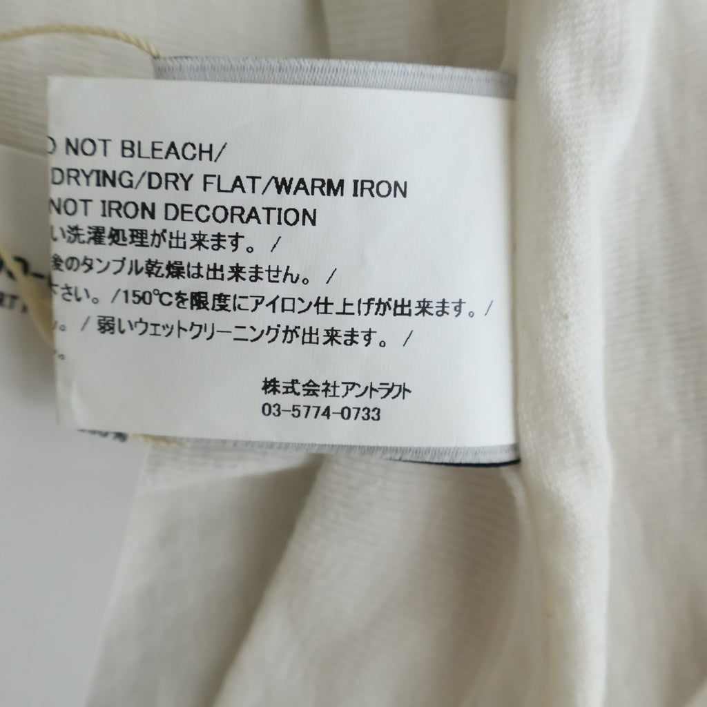 READY MADE(レディメイド) 24SS POCKET LOGO Tee ポケット ロゴ 半袖Tシャツ カットソー ホワイト RM-P01-0000-075
