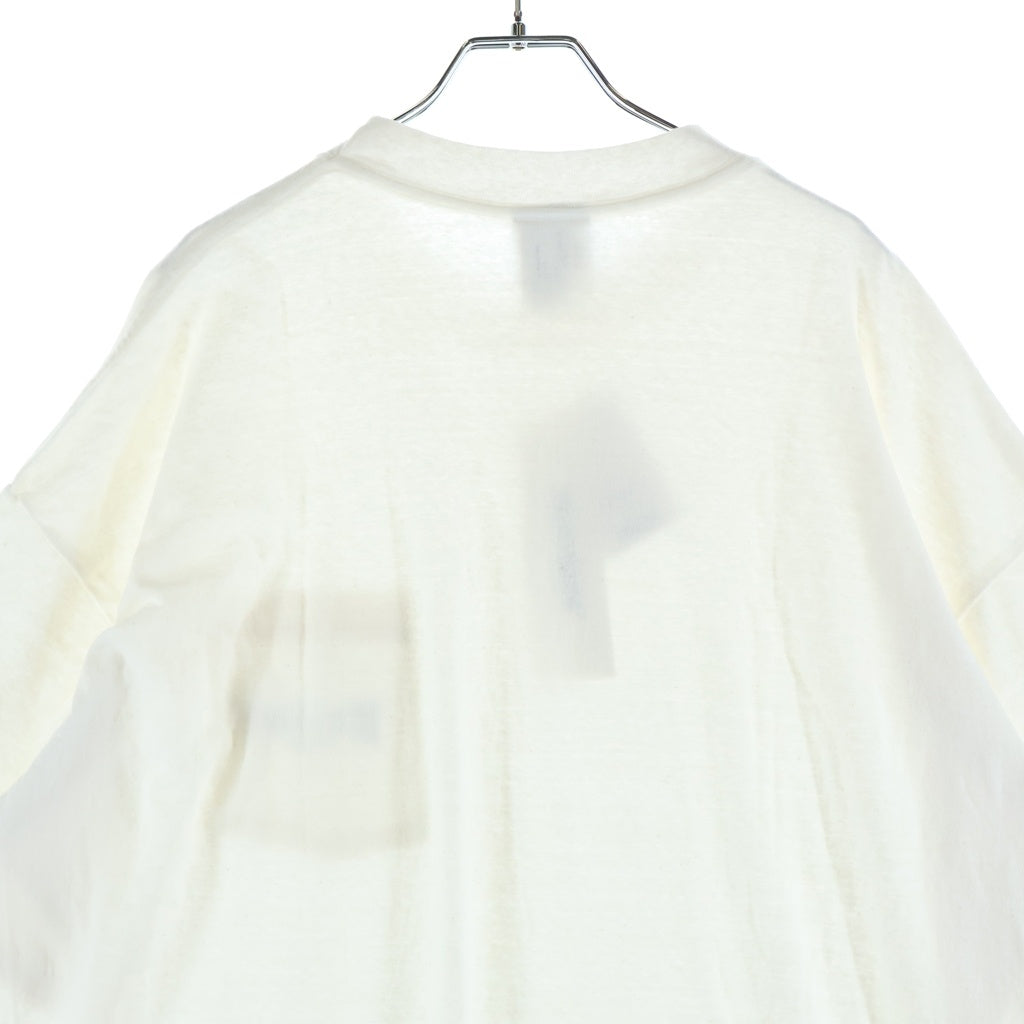 READY MADE(レディメイド) 24SS POCKET LOGO Tee ポケット ロゴ 半袖Tシャツ カットソー ホワイト RM-P01-0000-075