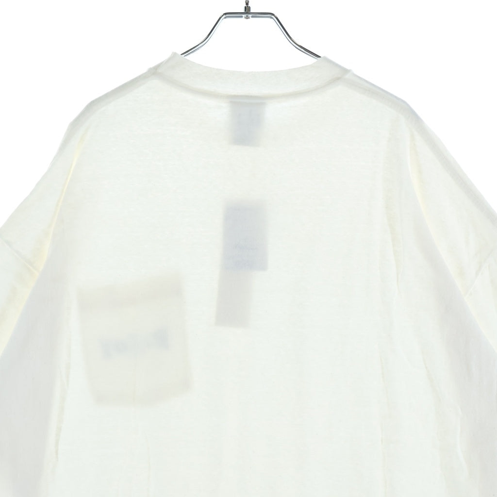 READY MADE(レディメイド) 24SS POCKET LOGO Tee ポケット ロゴ 半袖Tシャツ カットソー ホワイト RM-P01-0000-075
