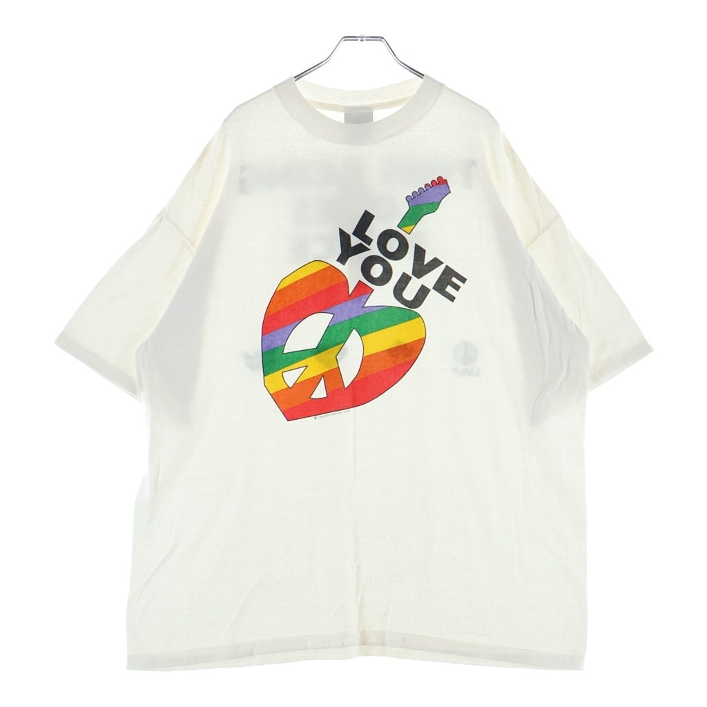 READY MADE(レディメイド) 24SS PEACE Tee ピース 半袖Tシャツ カットソー ホワイト RM-P01-0000-072