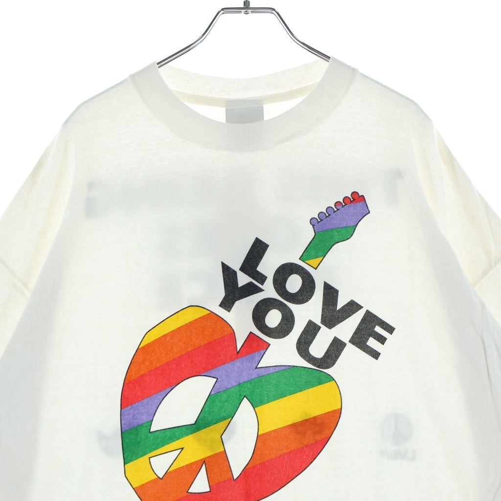 READY MADE(レディメイド) 24SS PEACE Tee ピース 半袖Tシャツ カットソー ホワイト RM-P01-0000-072