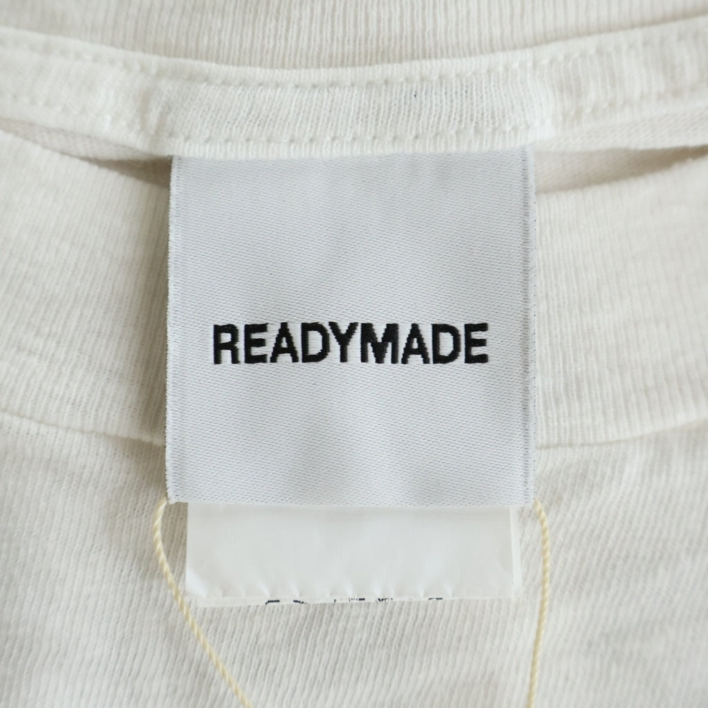 READY MADE(レディメイド) 24SS PEACE Tee ピース 半袖Tシャツ カットソー ホワイト RM-P01-0000-072